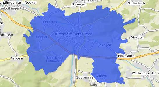 Bodenrichtwertkarte Kirchheim unter Teck